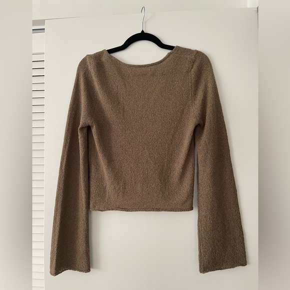 Oak + Fort Tie Front Sweater - Picture 2 of 4